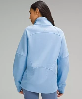 Scuba Oversized Funnel-Neck Half Zip *Long | Women's Hoodies & Sweatshirts