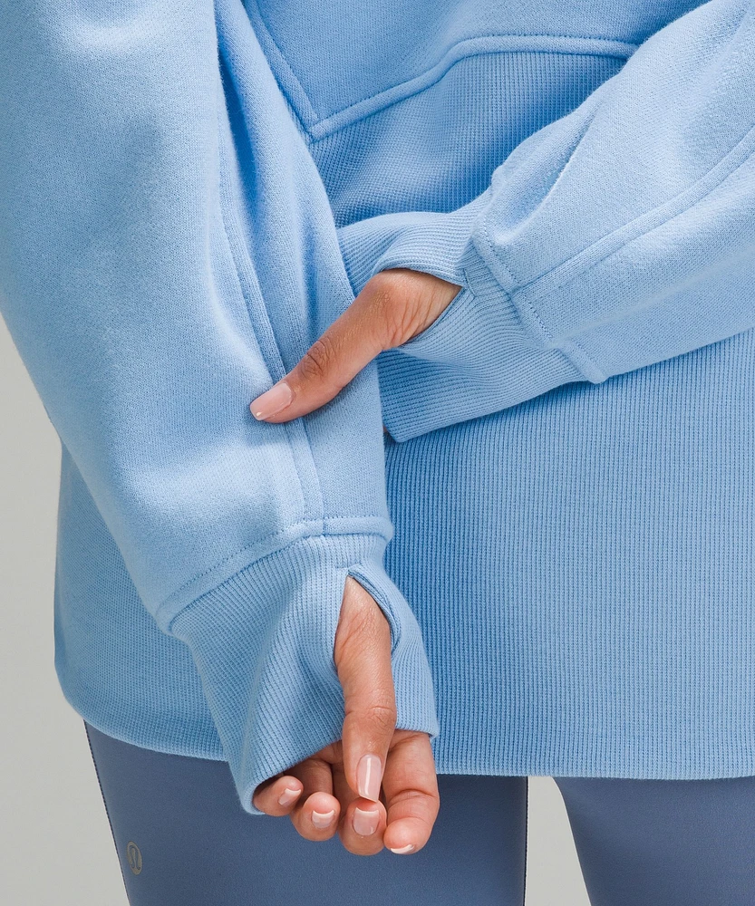 Scuba Oversized Funnel-Neck Half Zip *Long | Women's Hoodies & Sweatshirts