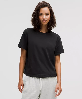 Relaxed-Fit Cotton Jersey T-Shirt | Women's Short Sleeve Shirts & Tee's