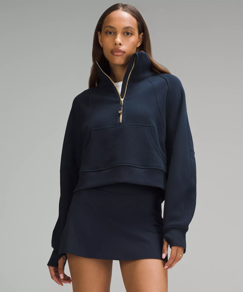 Scuba Oversized Funnel-Neck Half Zip | Women's Hoodies & Sweatshirts