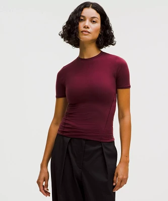 Wundermost Ultra-Soft Nulu Hip-Length Crewneck Shirt | Women's Short Sleeve Shirts & Tee's