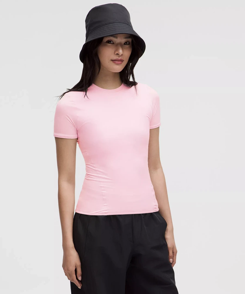 Wundermost Ultra-Soft Nulu Hip-Length Crewneck Shirt | Women's Short Sleeve Shirts & Tee's