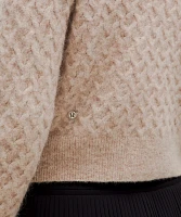 Alpaca Wool-Blend Crosshatch Sweater | Women's Sweaters