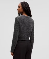 Alpaca Wool-Blend Crosshatch Sweater | Women's Sweaters