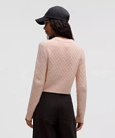 Alpaca Wool-Blend Crosshatch Sweater | Women's Sweaters