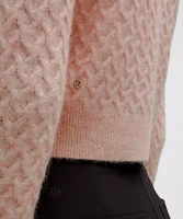 Alpaca Wool-Blend Crosshatch Sweater | Women's Sweaters