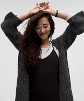 Alpaca Wool-Blend Shawl-Collar Cardigan | Women's Sweaters