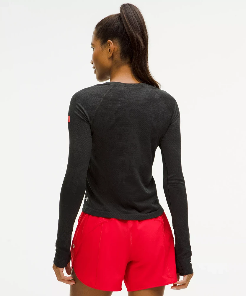 Team Canada Swiftly Tech Long-Sleeve Shirt 2.0 Waist Length *COC Logo | Women's Long Sleeve Shirts