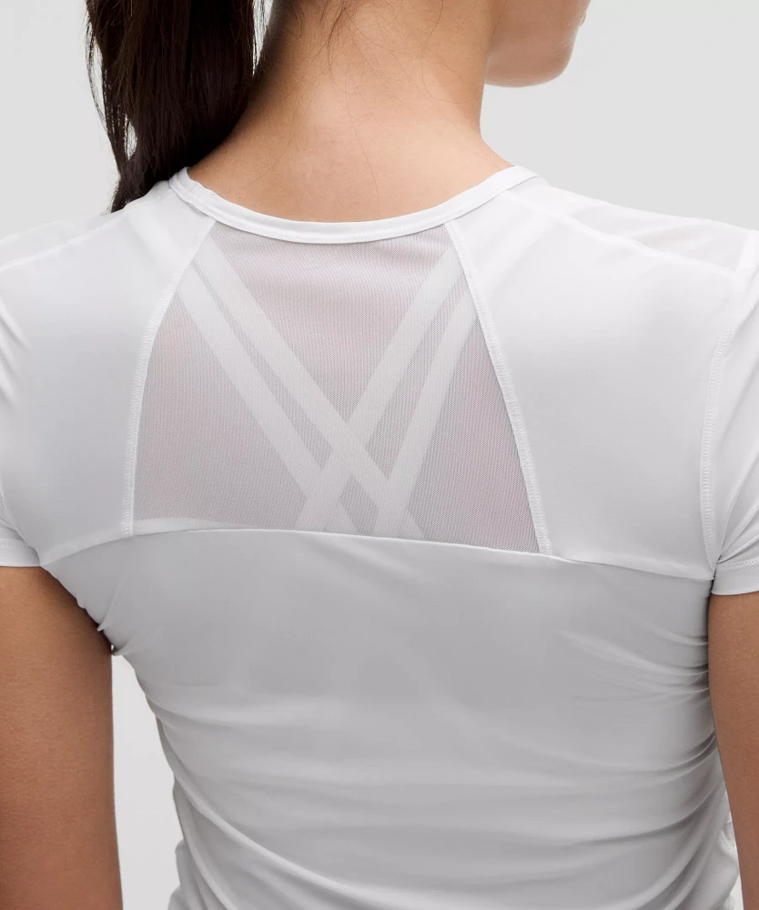 Sculpt Cinched Short-Sleeve Shirt | Women's Short Sleeve Shirts & Tee's