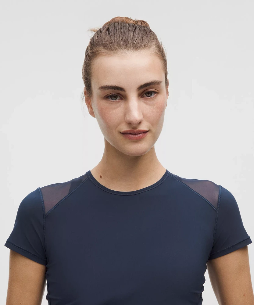 Sculpt Cinched Short-Sleeve Shirt | Women's Short Sleeve Shirts & Tee's