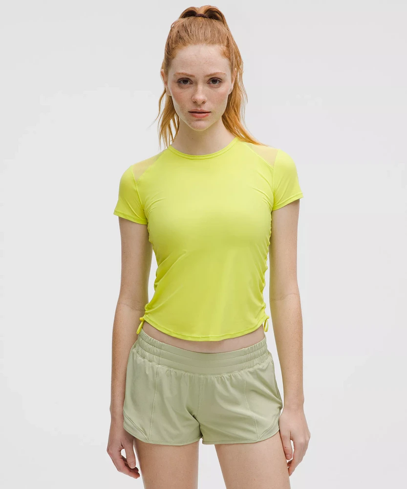 Sculpt Cinched Short-Sleeve Shirt | Women's Short Sleeve Shirts & Tee's