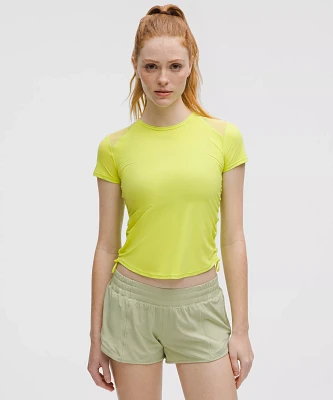 Sculpt Cinched Short-Sleeve Shirt | Women's Short Sleeve Shirts & Tee's
