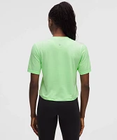 Swiftly High-Low Cropped Short-Sleeve Shirt | Women's Short Sleeve Shirts & Tee's