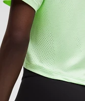 Swiftly High-Low Cropped Short-Sleeve Shirt | Women's Short Sleeve Shirts & Tee's