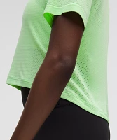 Swiftly High-Low Cropped Short-Sleeve Shirt | Women's Short Sleeve Shirts & Tee's
