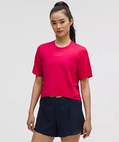Swiftly High-Low Cropped Short-Sleeve Shirt | Women's Short Sleeve Shirts & Tee's