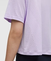 Swiftly High-Low Cropped Short-Sleeve Shirt | Women's Short Sleeve Shirts & Tee's