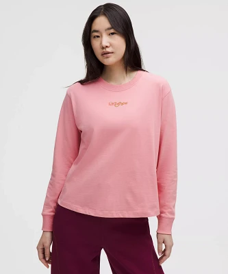 Lunar New Year Relaxed-Fit Cotton Jersey Long-Sleeve Shirt | Women's Long Sleeve Shirts