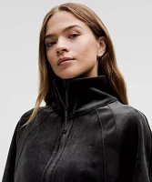 Scuba Oversized Funnel-Neck Half Zip *Velvet | Women's Hoodies & Sweatshirts