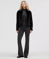 Plush Fleece Oversized-Collar Jacket | Women's Coats & Jackets