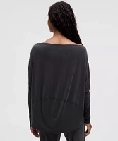 Drapey Softstreme Off-The-Shoulder Long-Sleeve Shirt | Women's Long Sleeve Shirts