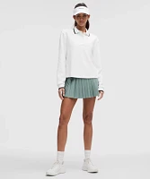 Textured Long-Sleeve Tennis Polo Shirt | Women's Long Sleeve Shirts