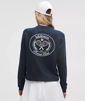 Cotton French Terry Crewneck Pullover *Tennis Club | Women's Sweaters