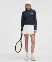 Cotton French Terry Crewneck Pullover *Tennis Club | Women's Sweaters