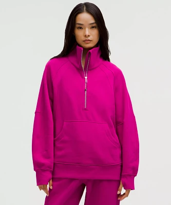 Scuba Oversized Funnel-Neck Half Zip *Long | Women's Hoodies & Sweatshirts