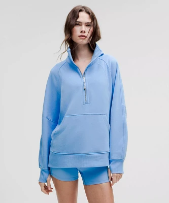 Scuba Oversized Funnel-Neck Half Zip *Long | Women's Hoodies & Sweatshirts