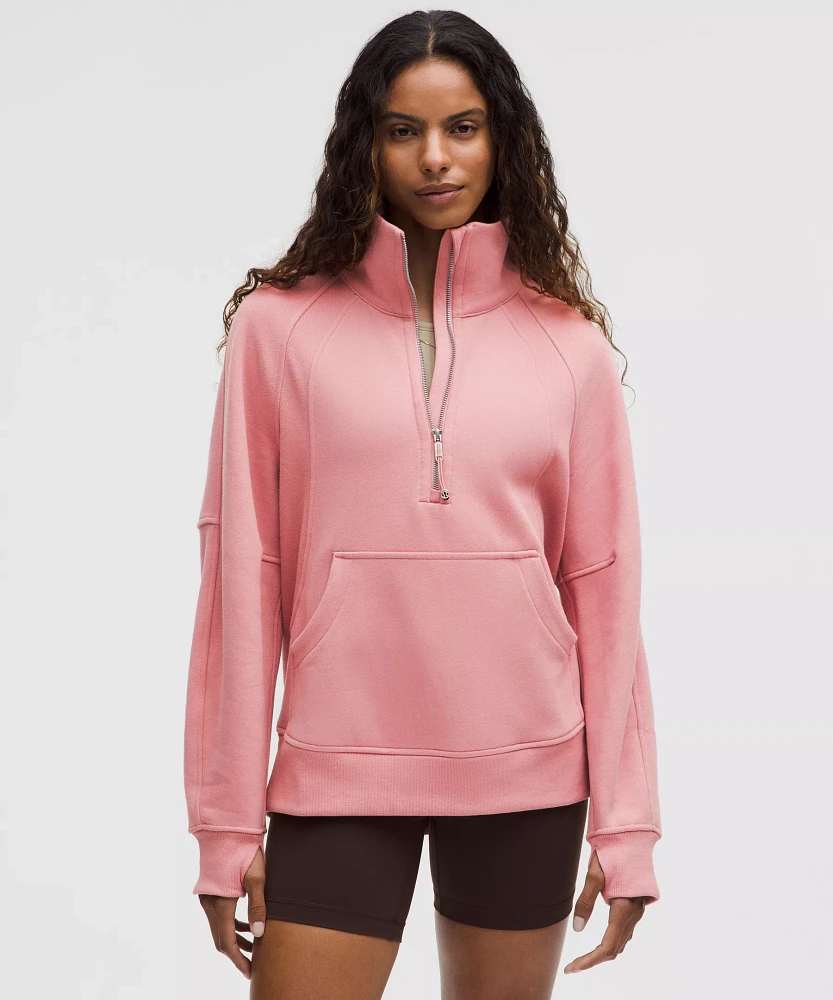 Scuba Oversized Funnel-Neck Half Zip *Long | Women's Hoodies & Sweatshirts