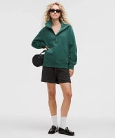 Scuba Oversized Funnel-Neck Half Zip *Long | Women's Hoodies & Sweatshirts