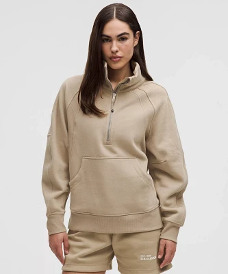Scuba Oversized Funnel-Neck Half Zip *Long | Women's Hoodies & Sweatshirts