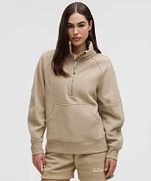 Scuba Oversized Funnel-Neck Half Zip *Long | Women's Hoodies & Sweatshirts
