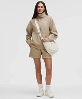 Scuba Oversized Funnel-Neck Half Zip *Long | Women's Hoodies & Sweatshirts