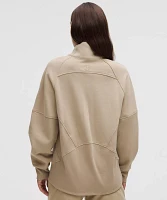 Scuba Oversized Funnel-Neck Half Zip *Long | Women's Hoodies & Sweatshirts