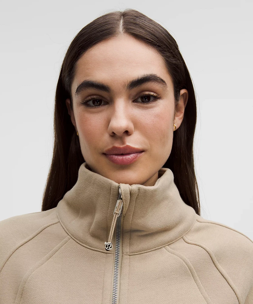 Scuba Oversized Funnel-Neck Half Zip *Long | Women's Hoodies & Sweatshirts
