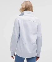 Scuba Oversized Funnel-Neck Half Zip *Long | Women's Hoodies & Sweatshirts