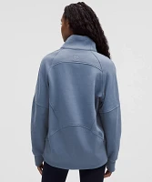 Scuba Oversized Funnel-Neck Half Zip *Long | Women's Hoodies & Sweatshirts