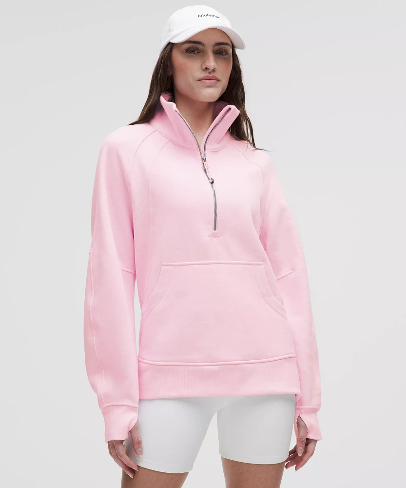 Scuba Oversized Funnel-Neck Half Zip *Long | Women's Hoodies & Sweatshirts