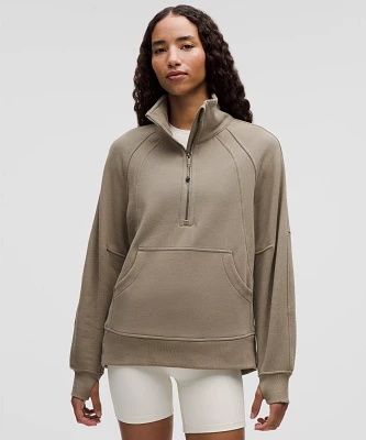 Scuba Oversized Funnel-Neck Half Zip *Long | Women's Hoodies & Sweatshirts