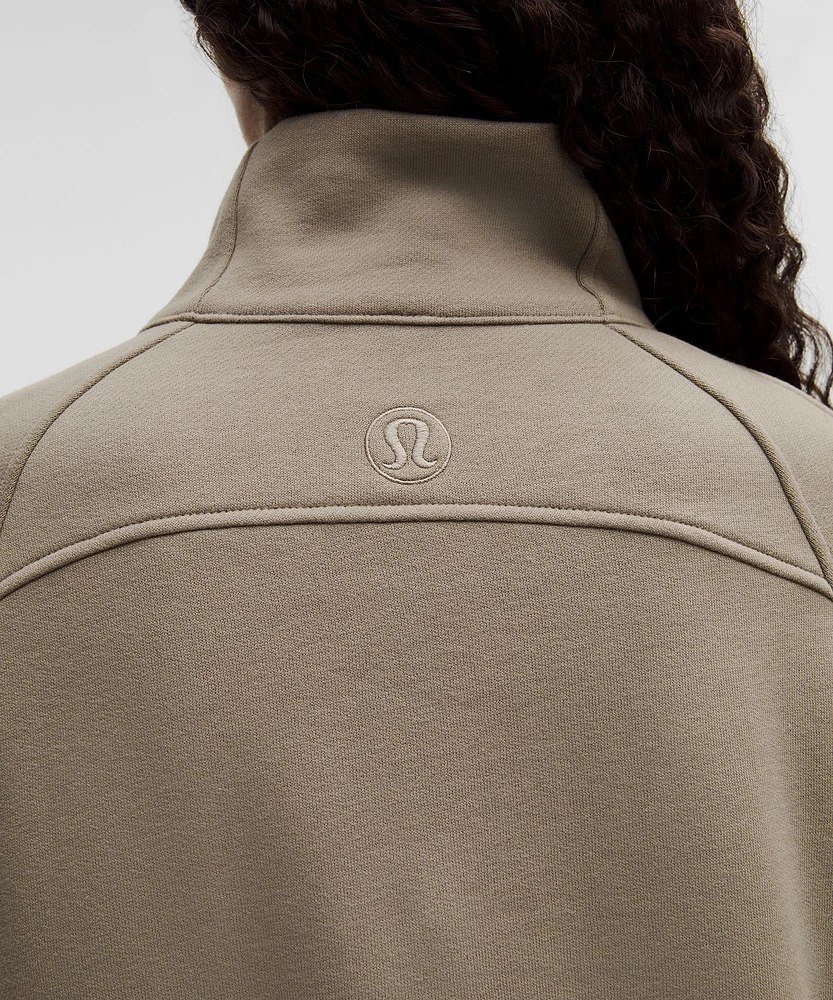 Scuba Oversized Funnel-Neck Half Zip *Long | Women's Hoodies & Sweatshirts