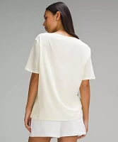 Relaxed-Fit Boatneck T-Shirt | Women's Short Sleeve Shirts & Tee's