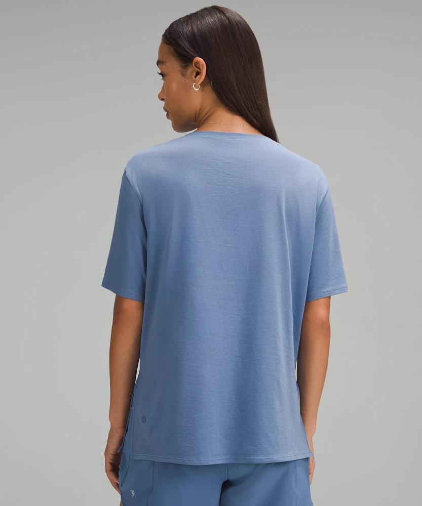 Relaxed-Fit Boatneck T-Shirt | Women's Short Sleeve Shirts & Tee's