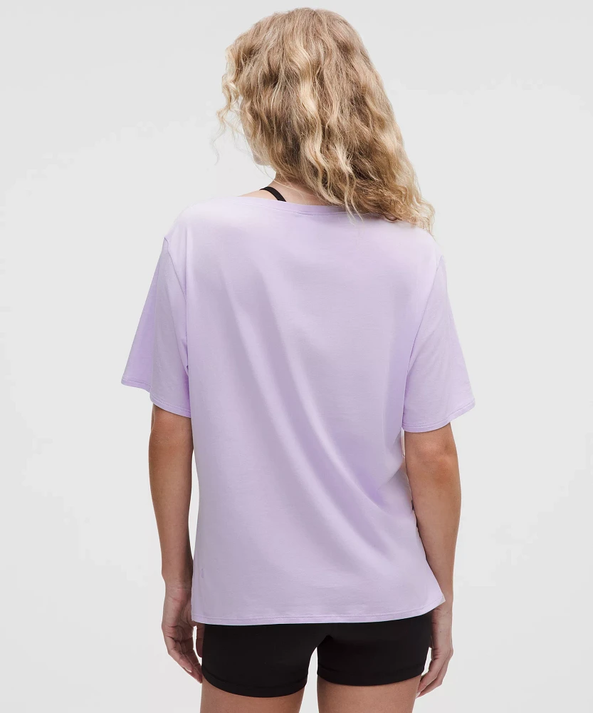 Relaxed-Fit Boatneck T-Shirt | Women's Short Sleeve Shirts & Tee's