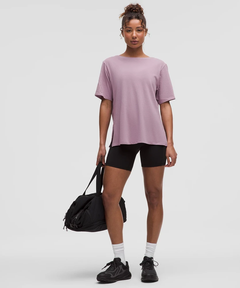 Relaxed-Fit Boatneck T-Shirt | Women's Short Sleeve Shirts & Tee's