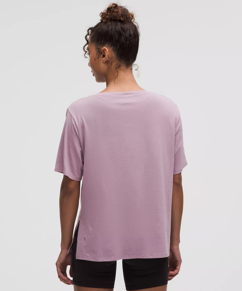 Relaxed-Fit Boatneck T-Shirt | Women's Short Sleeve Shirts & Tee's
