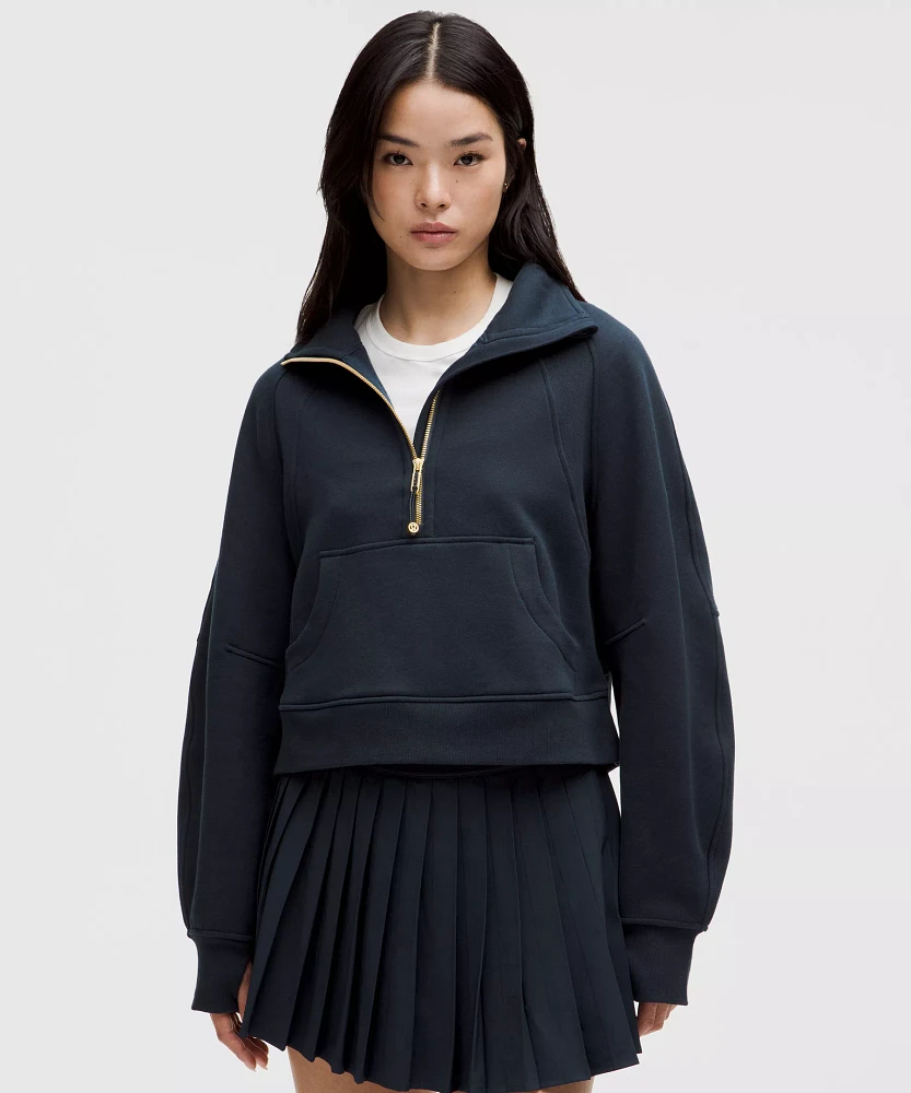 Scuba Oversized Funnel-Neck Half Zip | Women's Hoodies & Sweatshirts