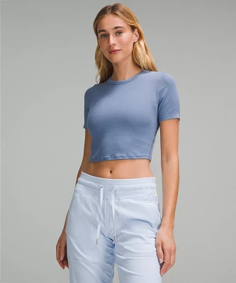 Hold Tight Straight Hem Cropped T-Shirt | Women's Short Sleeve Shirts & Tee's