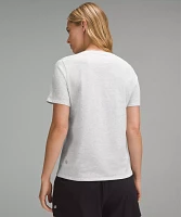 Organic Cotton Straight-Hem Crewneck T-Shirt | Women's Short Sleeve Shirts & Tee's